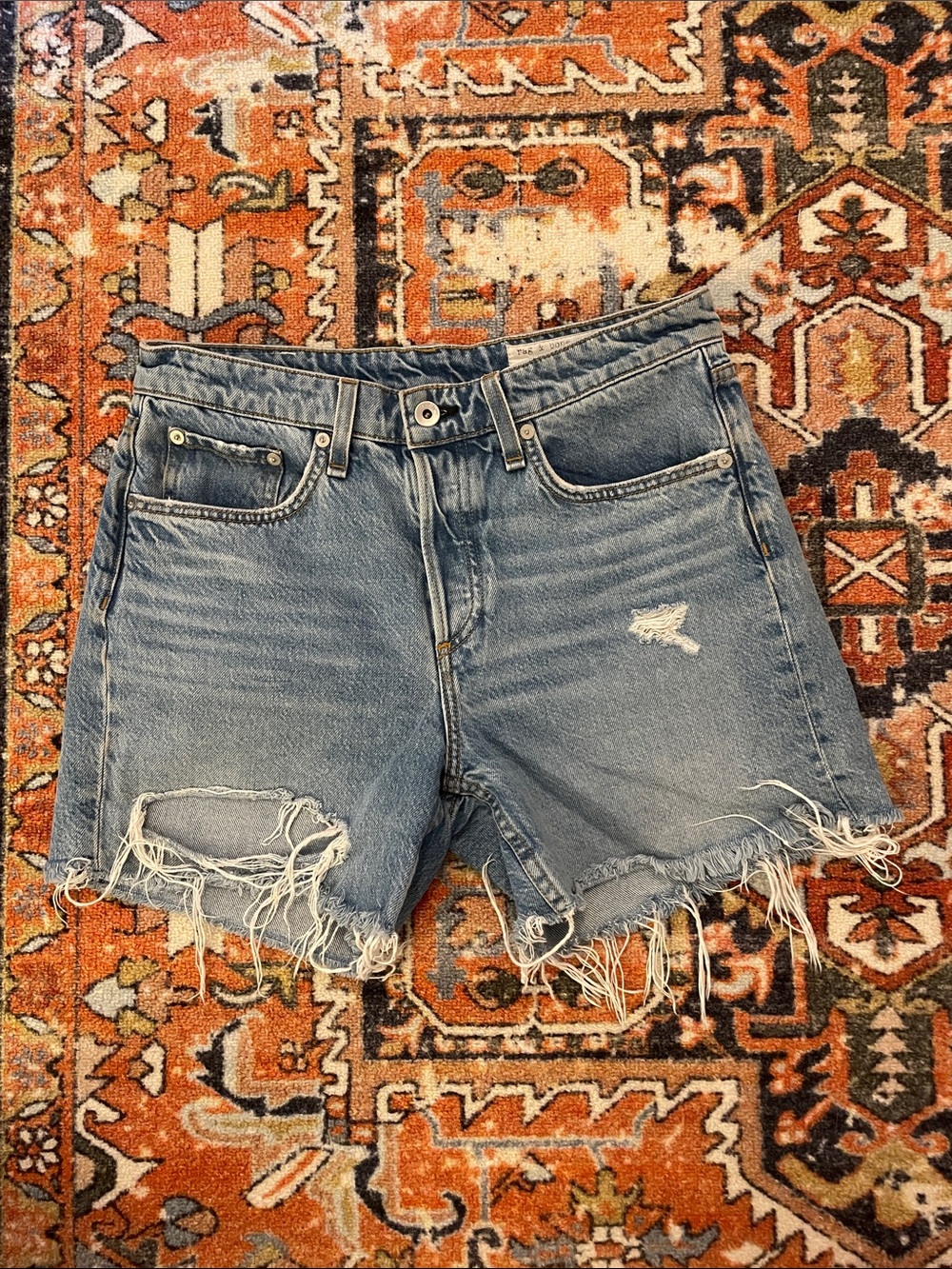 Rag & Bone Rosa Denim Jean Shorts Distressed | Women’s Size 26